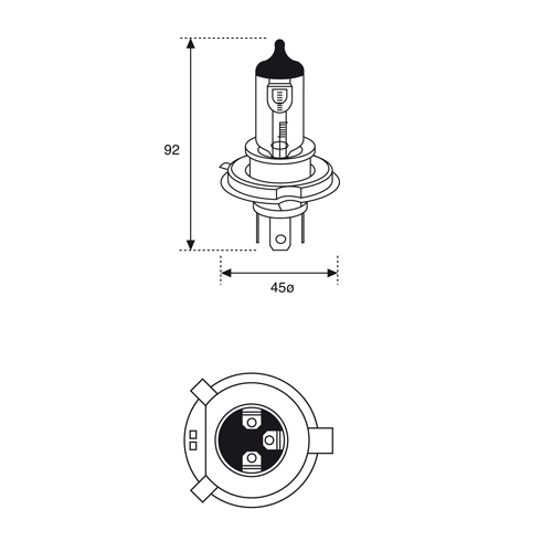 H4 24V 75/70W REF 783HDLL LONG LIFE/HEAVY-DUTY - Imagen 2